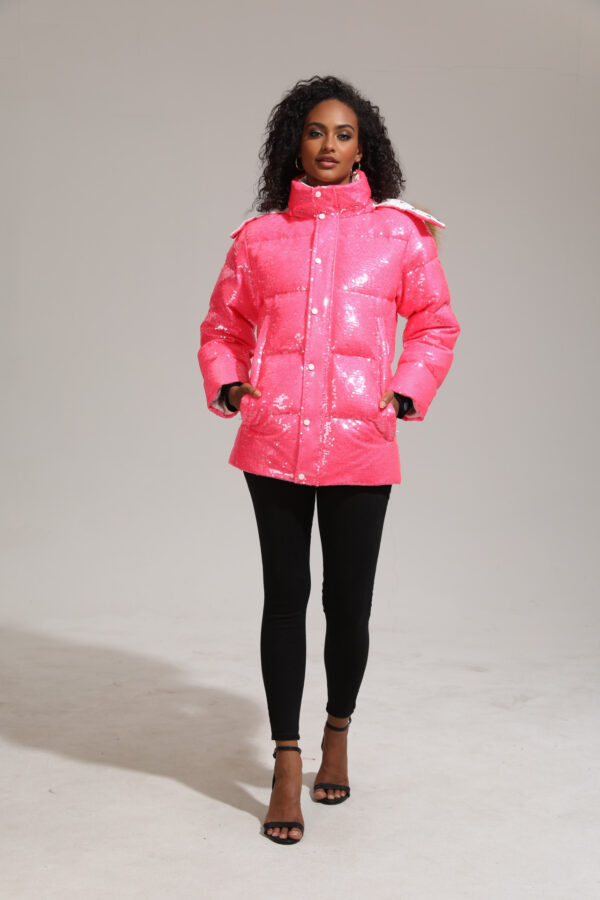 Women’s Short Puffer Parka - Image 7