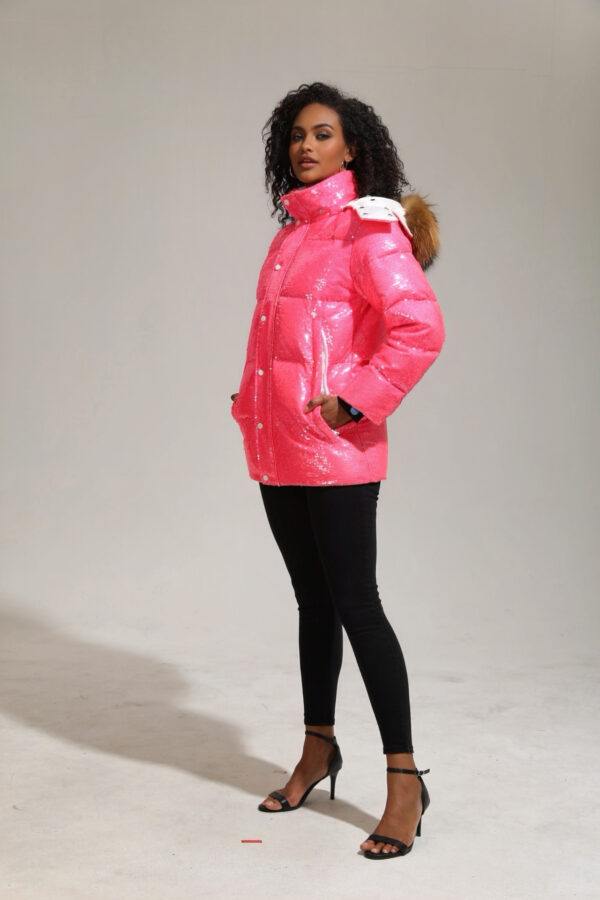 Women’s Short Puffer Parka - Image 3