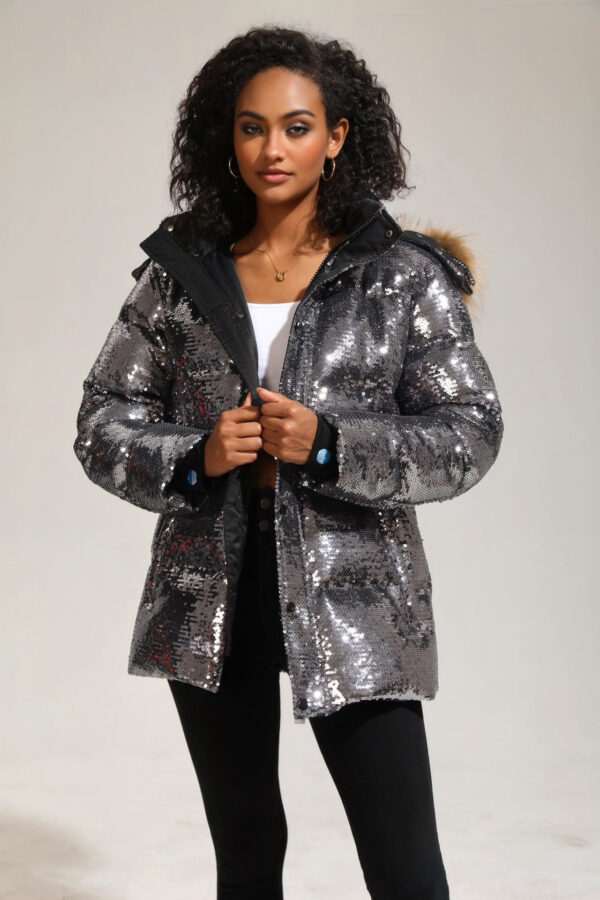 Women’s Short Puffer Parka - Image 2