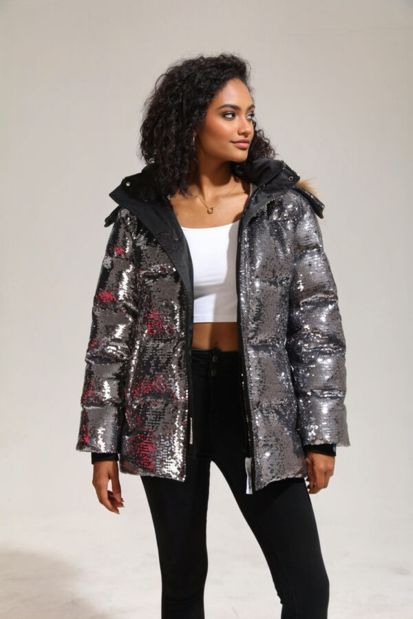 Women’s Short Puffer Parka - Image 3