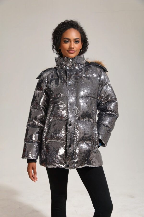 Women’s Short Puffer Parka - Image 5