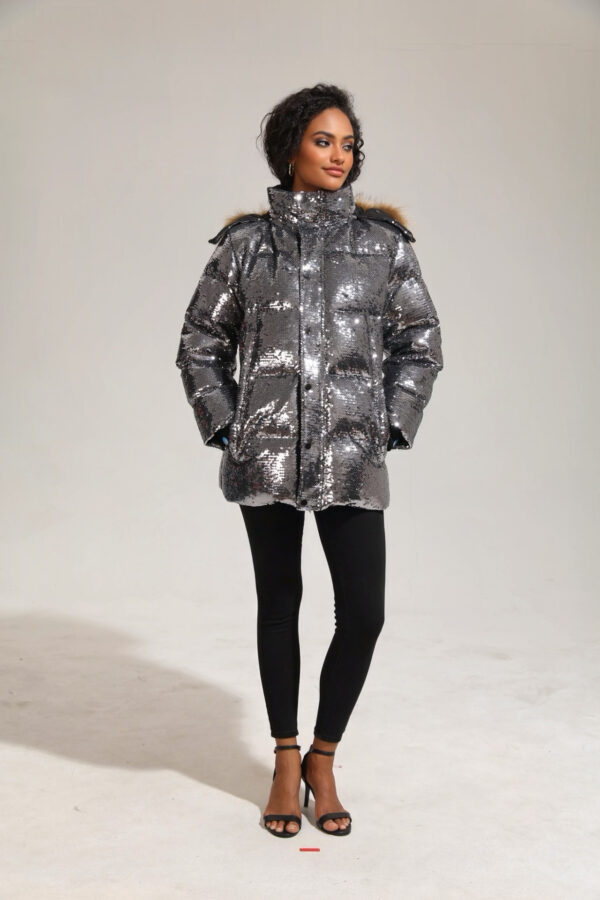 Women’s Short Puffer Parka - Image 8