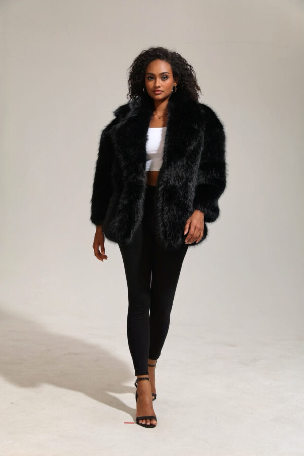 Women’s Faux Oversized Fur - Image 2