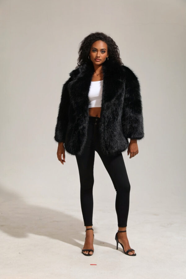 Women’s Faux Oversized Fur - Image 5