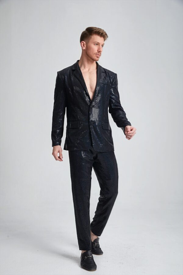 Men’s Tailored Sequin Suit - Image 3