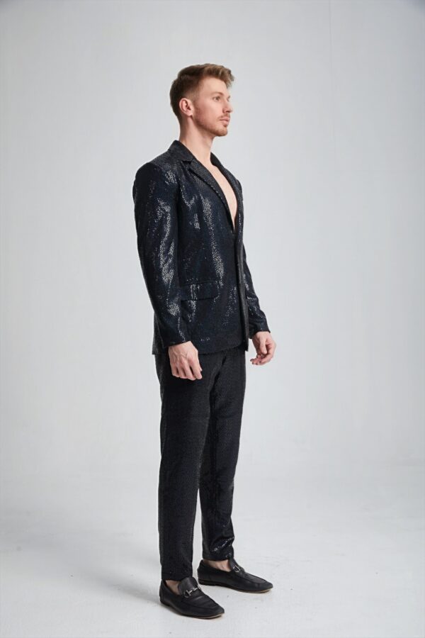 Men’s Tailored Sequin Suit - Image 4