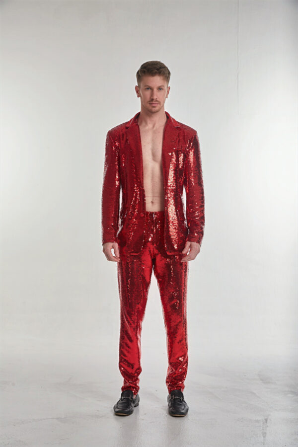 Men’s Tailored Sequin Suit - Image 2