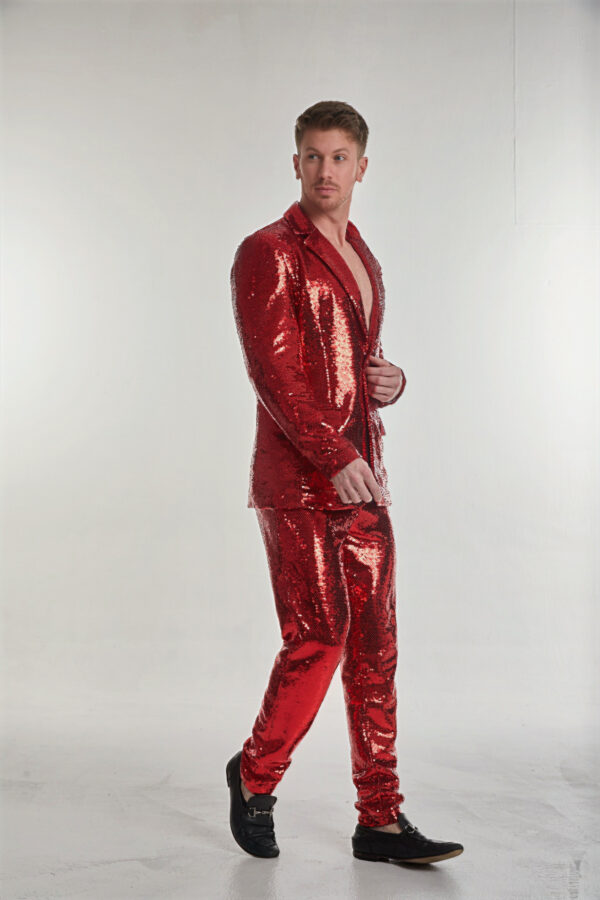 Men’s Tailored Sequin Suit - Image 3