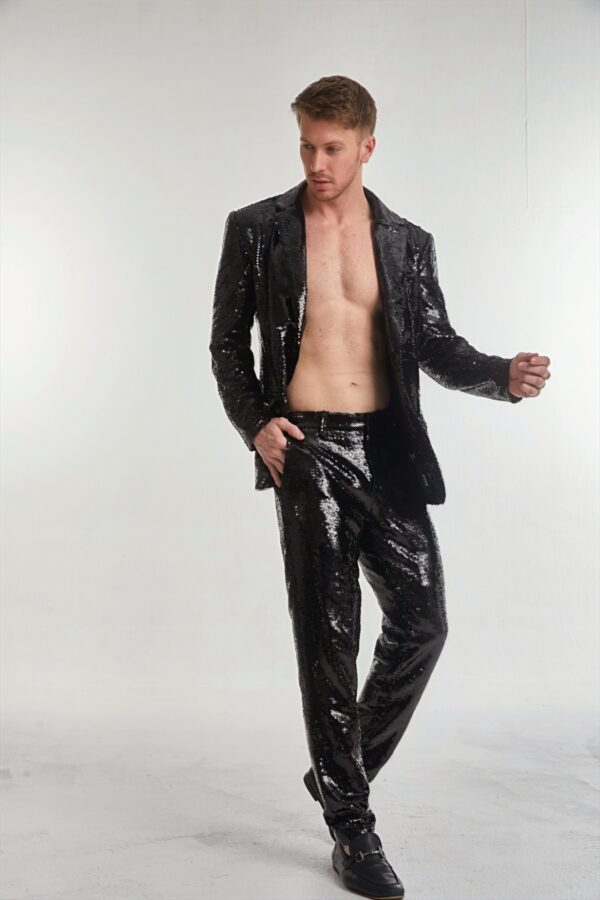 Men’s Tailored Sequin Suit - Image 2