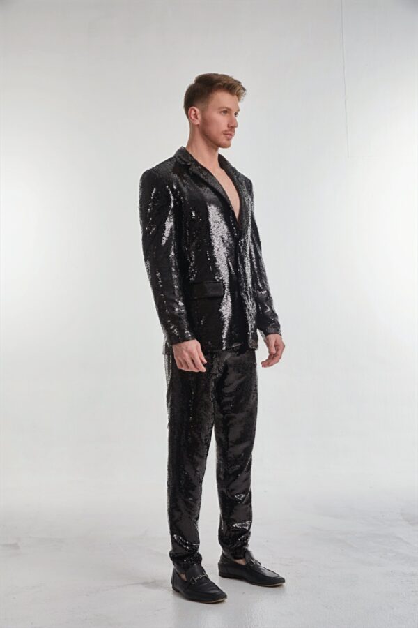 Men’s Tailored Sequin Suit - Image 3