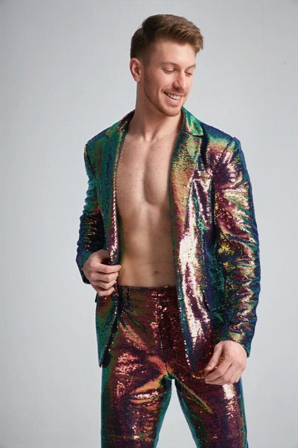 Men’s Tailored Sequin Suit - Image 3