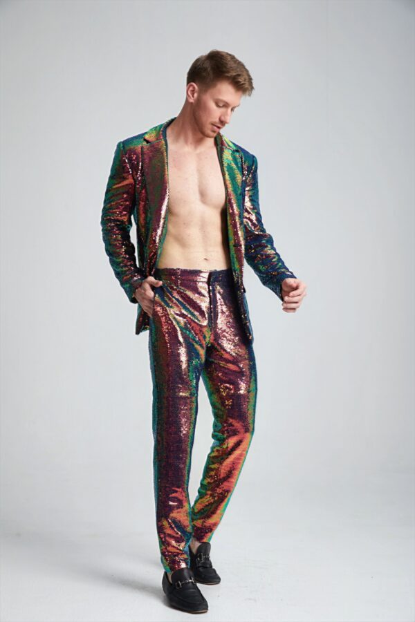 Men’s Tailored Sequin Suit - Image 4