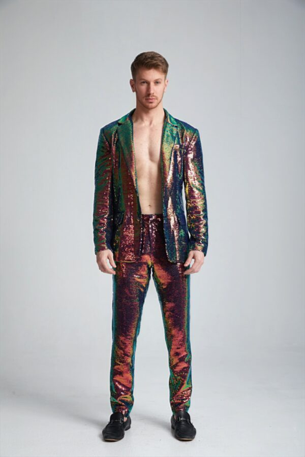 Men’s Tailored Sequin Suit - Image 7