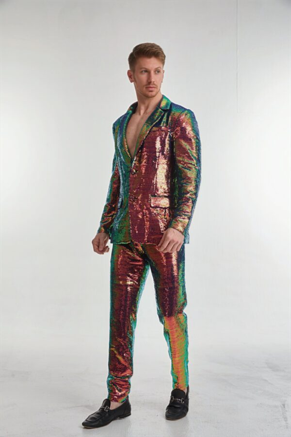 Men’s Tailored Sequin Suit - Image 5