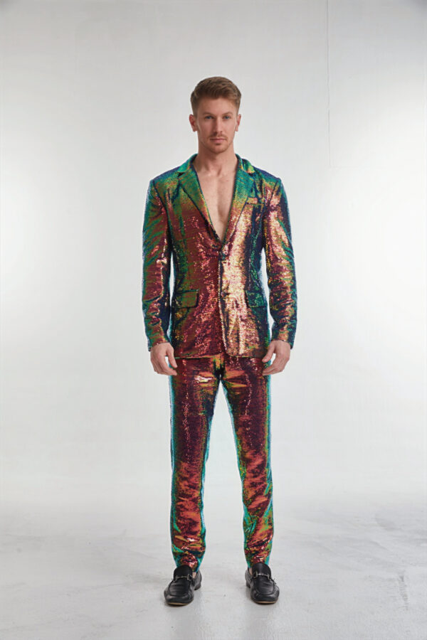 Men’s Tailored Sequin Suit - Image 2