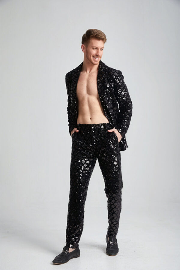 Men’s Tailored Sequin Suit - Image 2