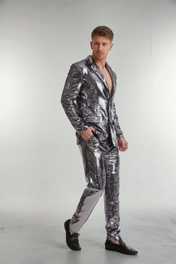 Men’s Tailored Sequin Suit - Image 3