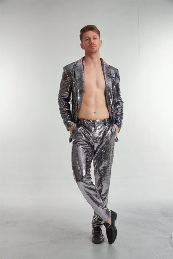 Men’s Tailored Sequin Suit - Image 6