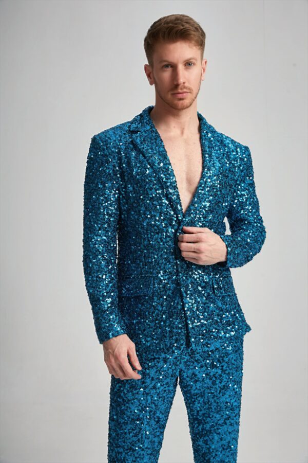 Men’s Tailored Sequin Suit - Image 5