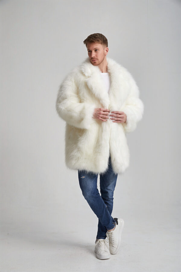 Men’s Faux Oversized Fur - Image 6