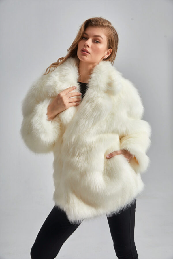 Women’s Faux Oversized Fur - Image 8