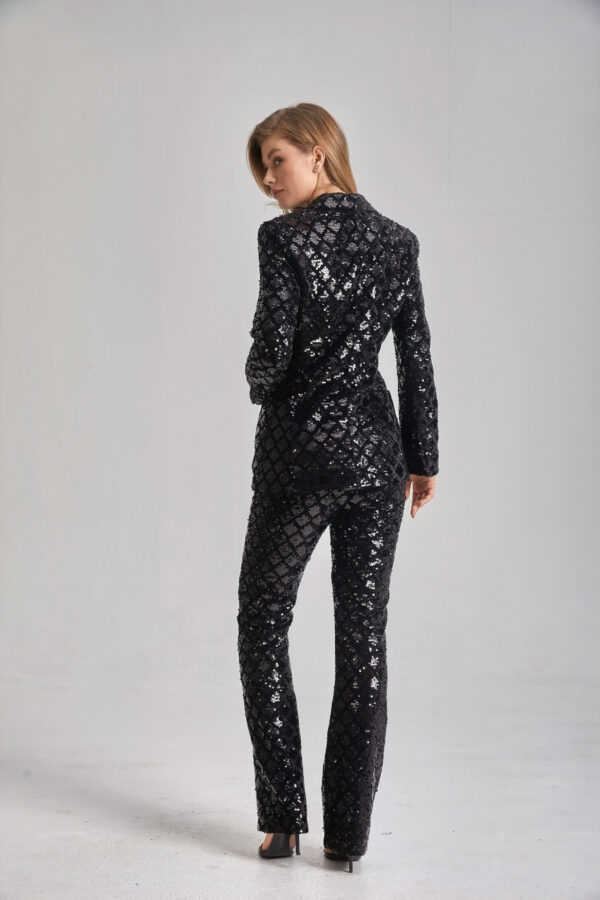 Women’s Slim Fit Tailored Sequin Suit - Image 10